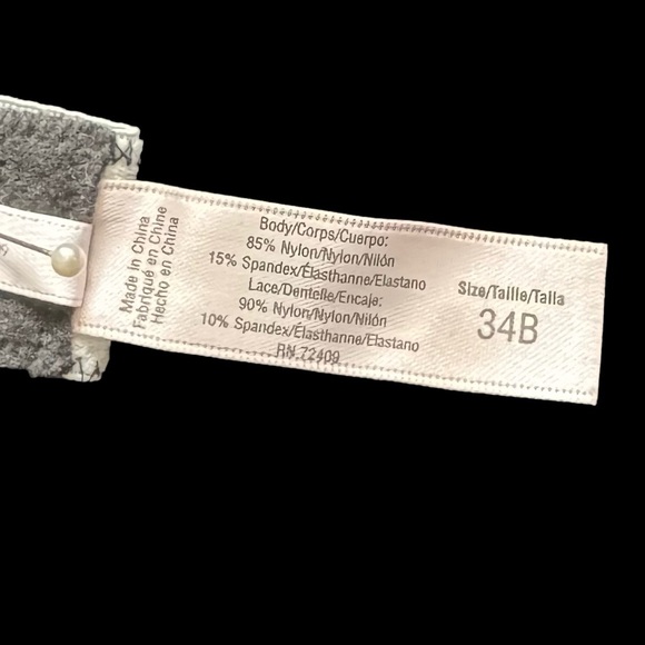 NWOT Sophie B -Women’s Black Bra & Panty Set -Sexy Lace & Leopard -Sizes 34B & L - Picture 10 of 11